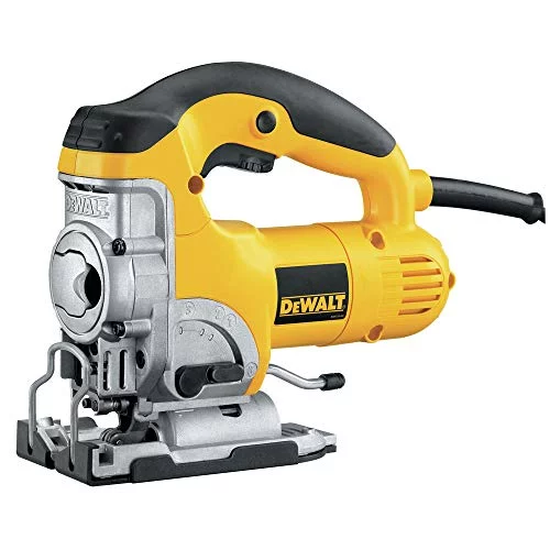 DeWalt DW331K-QS Sierra de calar 230V Electrónica con puño cerrado maletín, 701 W, Negro y amarillo, EA | DEWALT