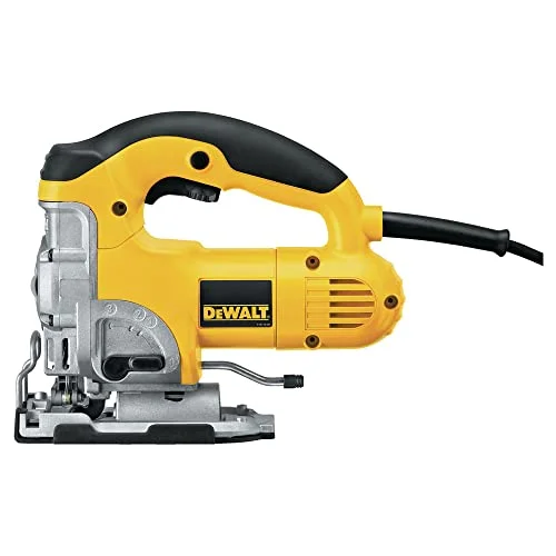 DeWalt DW331K-QS Sierra de calar 230V Electrónica con puño cerrado maletín, 701 W, Negro y amarillo, EA | DEWALT