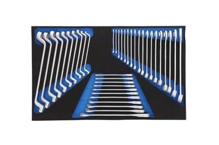 Gedore 2005 CT4-2-7 Juego de Llaves Combinadas en Módulo CT 4/4, 39 Pzas