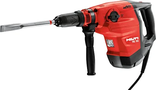 Hilti 2063006 Martillo combinado TE 70-AVR 230 V (1800 W, 11.5 J, SDS Max, Tareas pesadas de perforación y cincelado en hormigón. Sistema AVR. Diámetro:12-55 mm. Peso: 8,3 kg. Incluye maletín) | HILTI