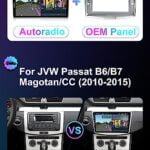 BXLIYER - [8G+256G] - Android 13 IPS Autoradio para Passat B6 / B7 Magotan/CC (2010-2018) - Inalámbrico CarPlay/Android Auto - LED Cámara & Mic - 10.1 Pulgada 2 DIN - Dab Volante 360-Cámara Fast-Boot |