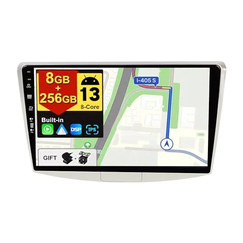 BXLIYER - [8G+256G] - Android 13 IPS Autoradio para Passat B6 / B7 Magotan/CC (2010-2018) - Inalámbrico CarPlay/Android Auto - LED Cámara & Mic - 10.1 Pulgada 2 DIN - Dab Volante 360-Cámara Fast-Boot |