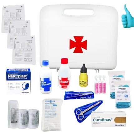 DEPALMERA Pharma✮ Botiquin Primeros Auxilios Homologado Completo, Botiquines Hogar, Maletin Compacto Emergencia, Casa, Trabajo, Coche, Autobus, Ambulancia, Proteccion Civil, Policia, Viaje, Caravana |