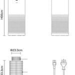 XIXIDIAN Purificador de aire para el hogar, el filtro HEPA silencioso elimina el 99.99% del polen, las partículas de alergia, el polvo, el humo, el limpiador de aire portátil para el dormitorio con ve |