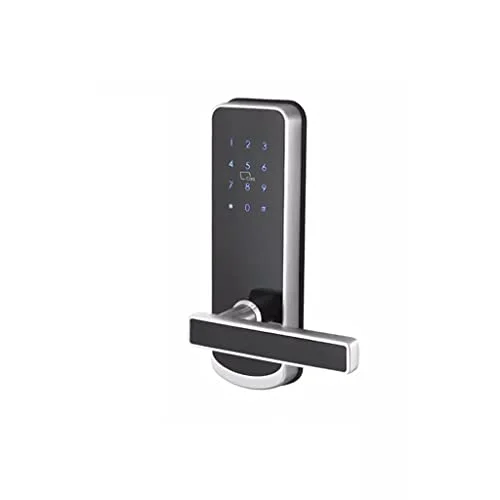 Cerradura con contraseña Bluetooth WiFi Seguridad Caja Fuerte Teclado electrónico Cerradura de Puerta Inteligente sin Llave Cerradura de Puerta doméstica (Color: Silver6085, Tamaño: 72 * 230 mm) |