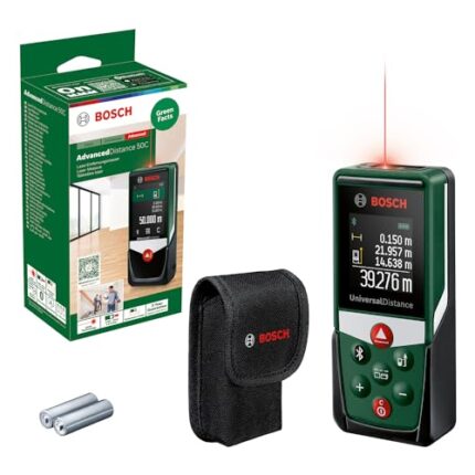 Bosch Medidor Láser Universal Distancia 50C | Bosch Medidor Laser UniversalDistance 50C mide con precision distancias de hasta 50 m conectividad Bluetooth diferentes funciones de medicion en caja de carton 0 Bosch Medidor Láser Universal Distancia 50C