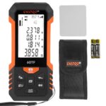 Medidor Láser Dnipro-M 60TF, Medidor de Distancia Láser Digital, Medición de Distancia/Área/Volumen, Función Pitágoras, Pantalla LCD Retroiluminada, IP54, 0.15-60 m |